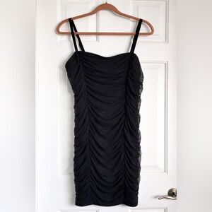 Torrid - Black Mesh Bodycon Ruched Dress (14/16)